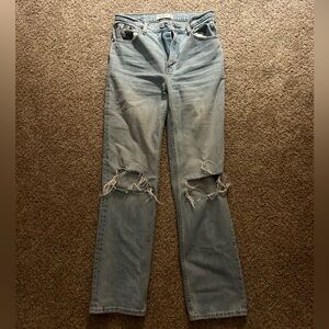 Abercrombie The 90s Straight Ultra High Rise Jeans